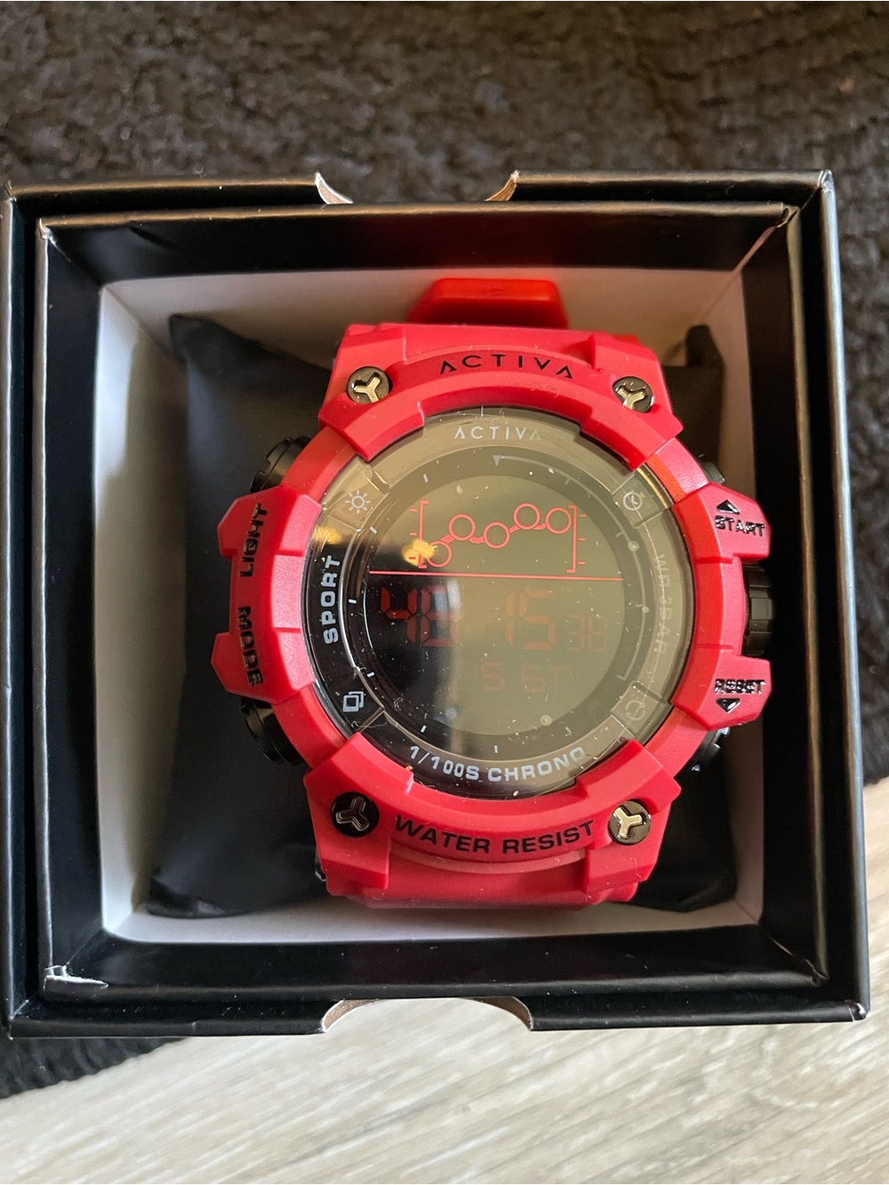 Ativa Red and Black Digital Sport Watch